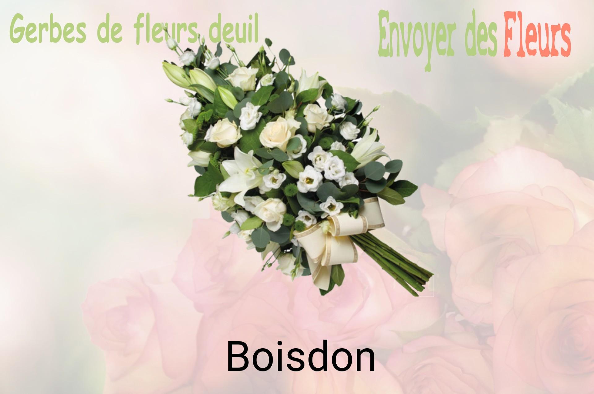 Gerbe de fleurs de deuil livrée à Boisdon